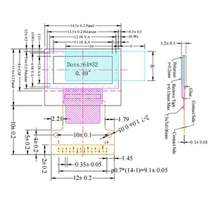 0.49 Inch Monochroom Witte Lcd 64X32 Resolutie Ssd1306 Driver Oled Display - Product Image 6