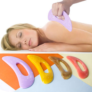 Logotipo personalizado resina <span class=keywords><strong>Guasha</strong></span> belleza cara cuello cuerpo masaje herramienta gran resina Gua Sha raspado tablero - Product Image 5