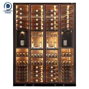 Prima Modern Glass armadio per vino in acciaio inossidabile con compressore in stile europeo e americano - Product Image 6