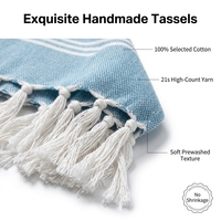 Wholesale 100% Cotton Turkish Beach Towel Oversized Hammam Peshtemal Towel Quick Dry Lightweight Fouta Sarong Thin Blanket