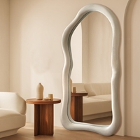 Miroir de forme irrégulière personnalisé Décoration d'intérieur Cadre en MDF Miroir de sol Espejo Spiegel Miroir Miroirs de pleine longueur