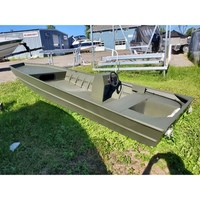 Bateau de pêche en aluminium de 16 pieds, style Kindle 2022, avec console de direction, rivets, à vendre