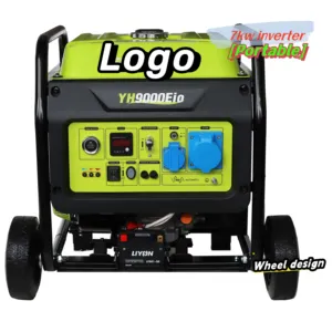 EFPOWER Better Fuel Efficiency 7KW Open Frame Gasoline Generator With Wheels