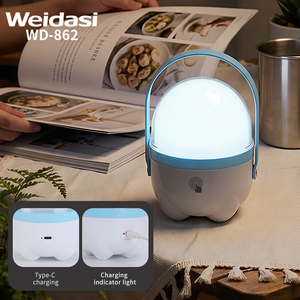 कैंपिंग लाइटिंग के लिए हैंडल के साथ रिचार्जेबल आउटडोर एलिप्टिकल एलईडी लालटेन - Product Image 3