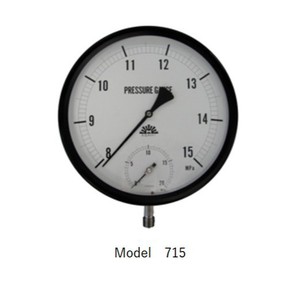 เกจวัดความดัน Asahigauge รุ่น 715 ขนาด 60 มม. แบบเชื่อมต่อเรเดียล 0-25Mpa ระดับความแม่นยำ 1.6 ผลิตในญี่ปุ่น - Product Image 1
