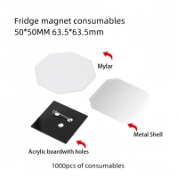 Machine professionnelle 2026 pour badges bouton DIY 50*50mm / 63.563.5mm et aimants de réfrigérateur carrés