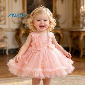 <span class=keywords><strong>Vestido</strong></span> de <span class=keywords><strong>Princesa</strong></span> con Flores para Niñas, Ideal para Fiestas de Cumpleaños, Bodas y Eventos Formales - Product Image 1