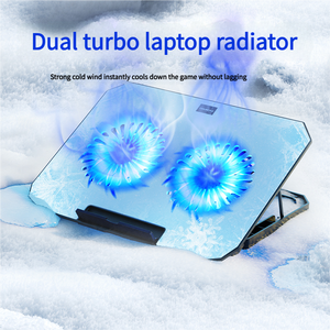 <span class=keywords><strong>Refroidisseur</strong></span> d'ordinateur <span class=keywords><strong>portable</strong></span> de jeu Offre Spéciale N22 Dual Silent Fans Blue LED Light Adjustable for <span class=keywords><strong>15</strong></span>.6 17.3 Inch <span class=keywords><strong>PC</strong></span> - Product Image 5