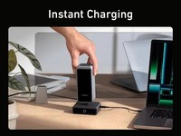 Base de charge originale Anker 100W, banque d'alimentation multifonctionnelle portable avec station de charge et d'extension magnétique sans fil