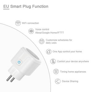 Tuya Smart <b>Socket</b> 2.4g WiFi Remote Control EU Version 16A/20A Voice Control Google/Alexa Timed Battery - Product Image 6