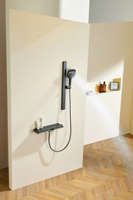 Haier – Nouvelle Arrivée de Qualité Supérieure, Robinet Mural Carré 3 Fonctions en Laiton Brossé et Acier Inoxydable Noir/Doré/Nickel, Jet Doux