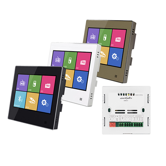 Multi Room 4 Inch Android Smart Home Audio Controller Tablet Panel PC Embedded RJ45 RS485 BT Wifi in Wall Mount Music Player