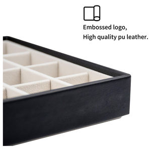 ถาดโชว์เครื่องประดับอเนกประสงค์แบบกำหนดเอง วางซ้อนกันได้ สำหรับโชว์สร้อยคอ แหวน ขายส่ง - Product Image 4