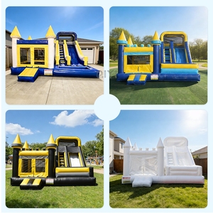 Castillo Inflable Comercial Personalizado al por Mayor, 6x6, para Exteriores, con Tobogán de Agua - Product Image 4