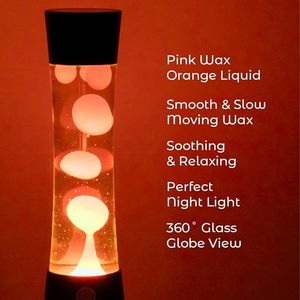 Đèn dung nham cầu vồng tsinye/Cơ sở Nhiều Màu/hoài cổ <span class=keywords><strong>Retro</strong></span>/ánh sáng tâm trạng thư giãn/Thiết kế tháp hiện đại/chiều cao 15 inch - Product Image 4