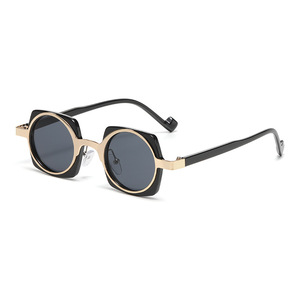 Jamie 9450 <b>Small</b> <b>Frame</b> <b>Sunglasses</b> Black Square UV400 Unisex Fashion Street Style - Product Image 2