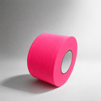 Ruban de marquage forestier en PVC fluorescent haute visibilité de 50 m, rose, un incontournable pour tous les géomètres