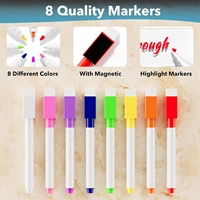 Autocollant magnétique pour réfrigérateur, aimant puissant, acrylique transparent, imprimé UV/numérique, calendrier, tableau blanc effaçable à sec