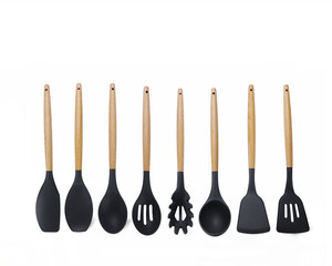 Utensilios de cocina conjunto de utensilios de cocina 11 pieza-utensilios de cocina con madera de bambú <span class=keywords><strong>asas</strong></span> para utensilios - Product Image 6