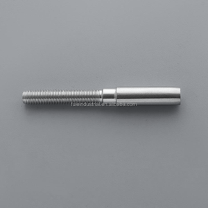 Kit de herrajes de acero inoxidable para cable de barandilla, con terminal de tensión y terminal de crimpado roscado - Product Image 2