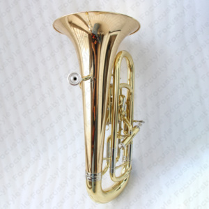 BB Professional Gold Euphonium 4 Horn <span class=keywords><strong>de</strong></span> latón <span class=keywords><strong>de</strong></span> pistón vertical con sistema <span class=keywords><strong>de</strong></span> compensación Laca y superficie <span class=keywords><strong>de</strong></span> laca dorada - Product Image 2