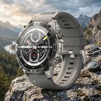 Nuevo Reloj Inteligente Android con GPS HK08, Brújula, Altímetro Barométrico, Pantalla AMOLED de 1.43 Pulgadas, Resistente al Agua IP67, Aleación, Contesta Llamadas