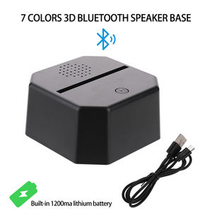 Base de lampe Led en acrylique avec bluetooth, musical 3D, bluetooth, Rechargeable, USB, éclaire à distance - Product Image 5