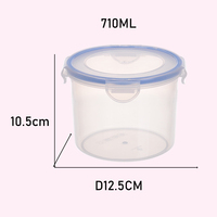 Conteneur de stockage pour réfrigérateur et congélateur en plastique transparent moulé par injection, sans BPA, hermétique, écologique, grande capacité, pour viande