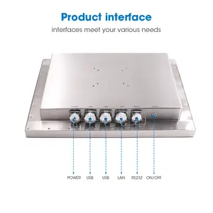 15 17 19 21 дюймов встроенный компьютер все в одном промышленный сенсорный ПК j4125 j6413 процессор безвентиляторный встроенный ПК