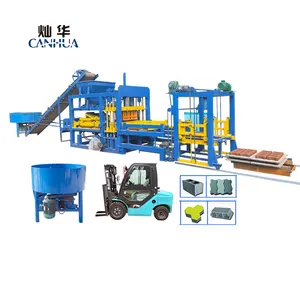QT 4-15 Fully automatic cement hollow brick paver block maker of low invest for block factory