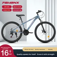 Nouveau Vélo de Montagne Adulte 26 Pouces Frein à Disque Double Fourche à Suspension Cadre en Acier Carbone Amortisseur Vélo Tout-Terrain