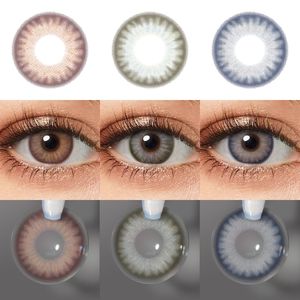 Magister Flora 14.20mm <span class=keywords><strong>Lentilles</strong></span> de contact souples et souples 6 mois Contacts colorés <span class=keywords><strong>Lentilles</strong></span> de contact brunes avec étui gratuit - Product Image 2