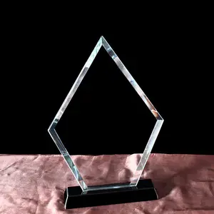 MH-NJ0046 trofi penghargaan kristal belah ketupat profesional medis