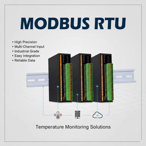 وحدة استشعار درجة الحرارة نوع RS485K مزدوجة الحرارة PT100 مقاومة حرارية NTC درجة صناعية مضادة للتداخل - Product Image 2