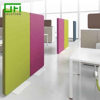 Norme européenne Nouveau design Mobile PET 100% Polyester Emballage Tissu Écran Polyester Acoustique Cloison De Bureau