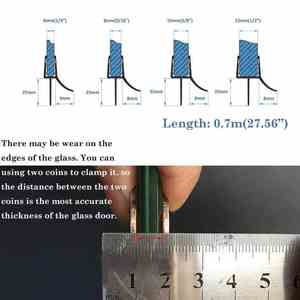 Tira de sellado de puerta de vidrio de <span class=keywords><strong>ducha</strong></span> sin marco Hydrorelax barrido de <span class=keywords><strong>goma</strong></span> de plástico impermeable <span class=keywords><strong>para</strong></span> <span class=keywords><strong>mampara</strong></span> de <span class=keywords><strong>Ducha</strong></span> - Product Image 1