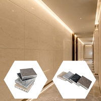 Panel de Piedra Natural Personalizado con Diseño de Panal de Abeja |   Panel de Revestimiento de Piedra Delgada |   Decoración de Interiores de Lujo