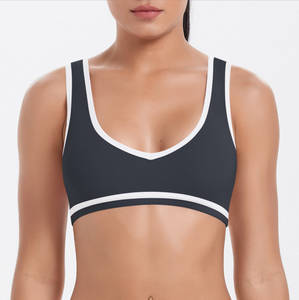 Soutien-gorge de sport color-block, dos ajouré, sexy et tendance, à séchage rapide, pour le yoga, la course à pied et le fitness - Product Image 2