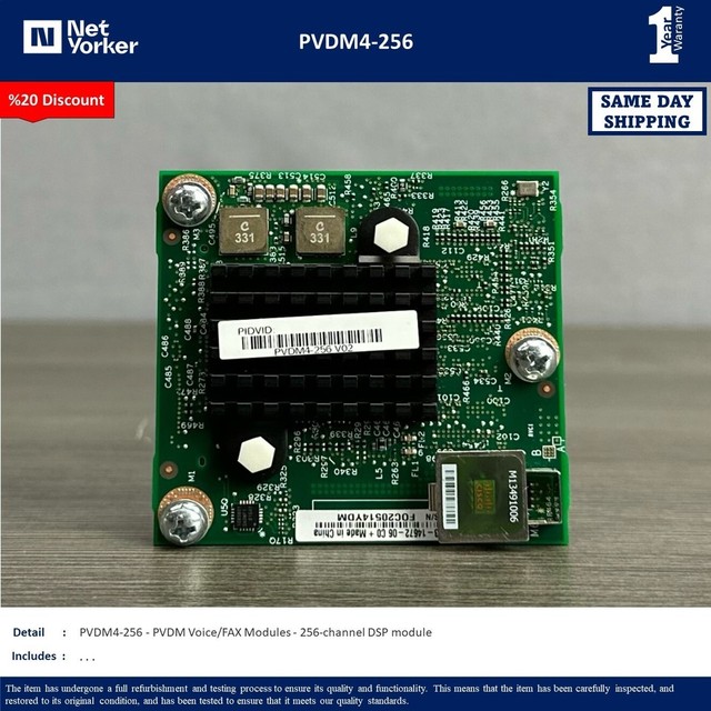 PVDM4-256 256-Channel High-Density Voice / Fax  Module-Fast Shipping