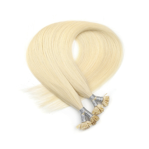 Extensiones de Cabello Humano con Punta Plana K.S WIGS, Cabello Virgen 100% Sin Procesar con Cutícula Alineada, Cabello Pre-Adherido con Queratina, Sin Caída - Product Image 1