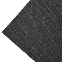 Pu dilapisi hitam oranye tahan abrasi kain aramid 2 cara peregangan kevlar kain tahan potong