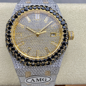 High Quality Rose Gold Automatic Mechanical <b>Ring</b> <b>Watch</b> Crystal Zircon Moissanite Luxury Designer Custom Logo OEM ODM China - Product Image 5