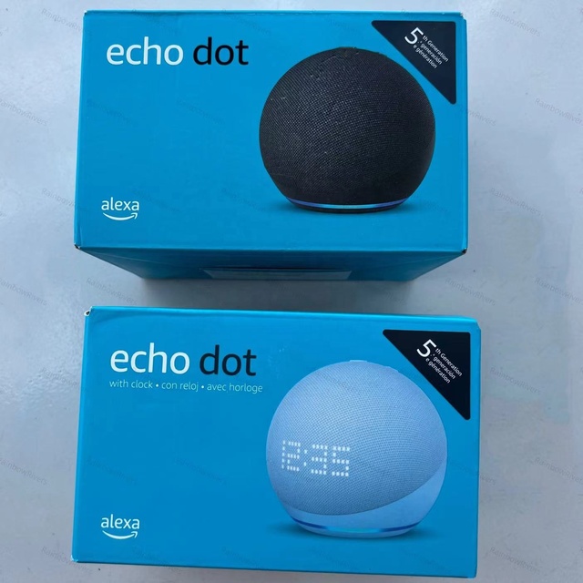 Ama Zon Echo Dot, 5th Generation + Smart Speaker, Alexa Charcoal - Brand New