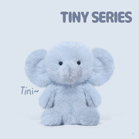 Peluche Éléphant Bleu Personnalisée OEM 22cm, Jouet Doux et Moelleux, Certifié EN71 CE, avec Oreilles Mobiles Brodé pour Enfants et Bébés