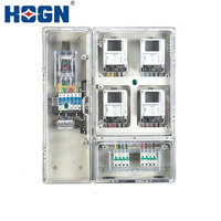Caja de Distribución para Medidor de Electricidad Prepago Monofásico HOGN, IP54 Impermeable, Carcasa Transparente de Cobre, Instrumento Electrónico Resistente al Calor