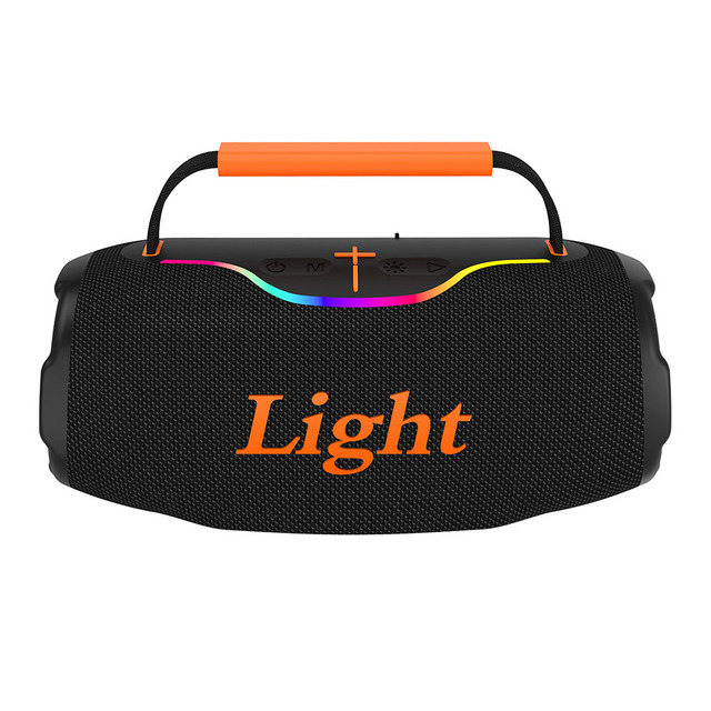 637 Portable 10W Outdoor Indoor Beach Hotel Hospital Bike Camping RGB LED Wireless Bass Cloth Fabric Bt Speaker Boombox