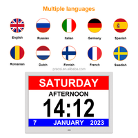 Beliebte 15,6-Zoll-Smart-Touchscreen-Handy-App Digitale Kalender-Tages uhr mit Wetter-und Radio display für ältere Menschen