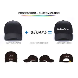 OEM/ODM Alta Qualidade Chapéus Com Logotipo Bordado Personalizado Unisex Crianças Adultos Running Sports Baseball Caps Fivela Ajustável Fitted