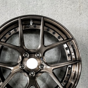 Jantes forgées DJJ 2 pièces en aluminium concave profond finition gris brossé pour Lamborghini <span class=keywords><strong>Aventador</strong></span> Ferrari 488 Porsche 911 Turbo S - Product Image 4