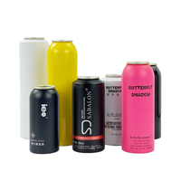 Bombe aérosol vide en aluminium de 100 ml, diamètre et hauteur personnalisables, pour crème solaire, service OEM ODM